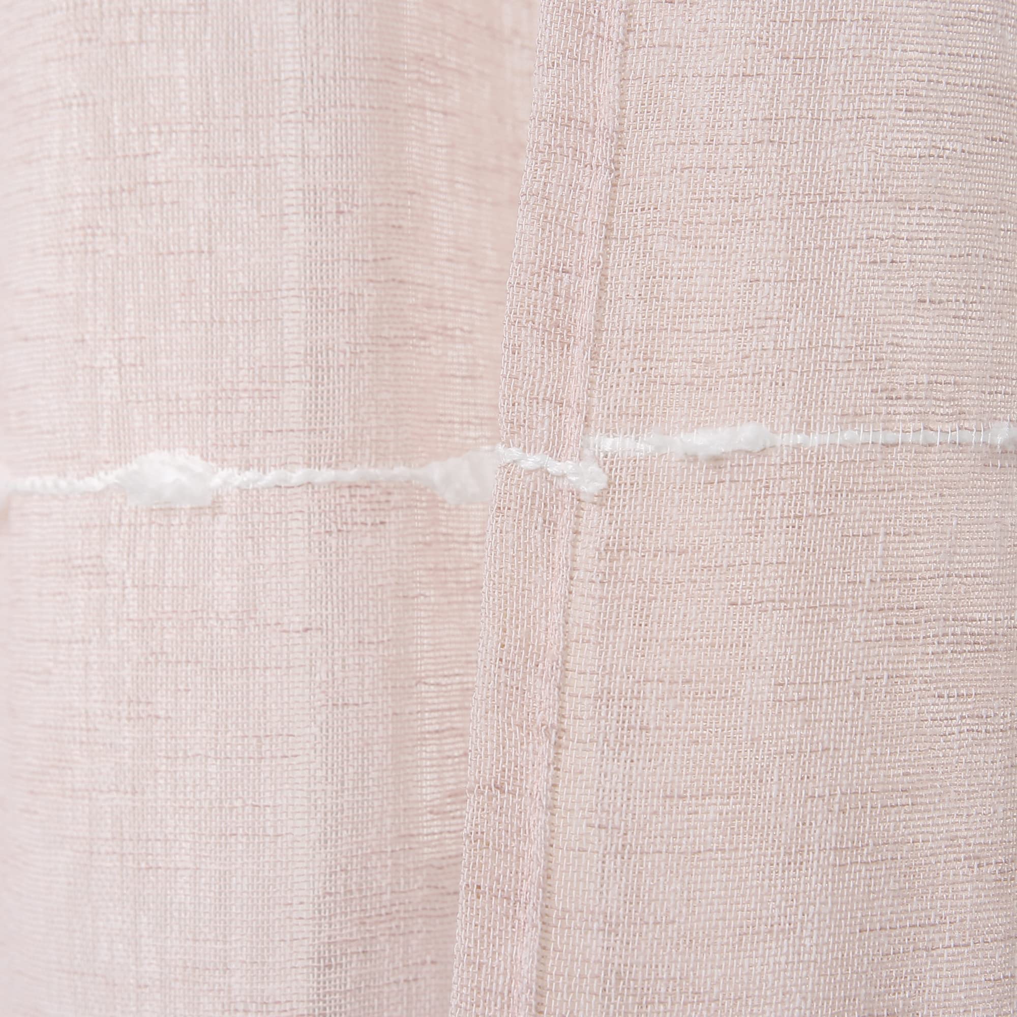 Lush Decor Paire de Rideaux de fenêtre Transparents et texturés à œillets de Style Rustique, 96,5 x 213,4 cm (l x L), Rose poudré