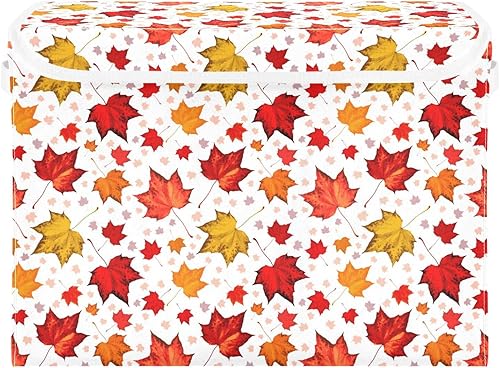 Contenedores de almacenamiento de Acción de Gracias con tapas para organizar, organizadores de armario plegables y almacenamiento con tapa abatible