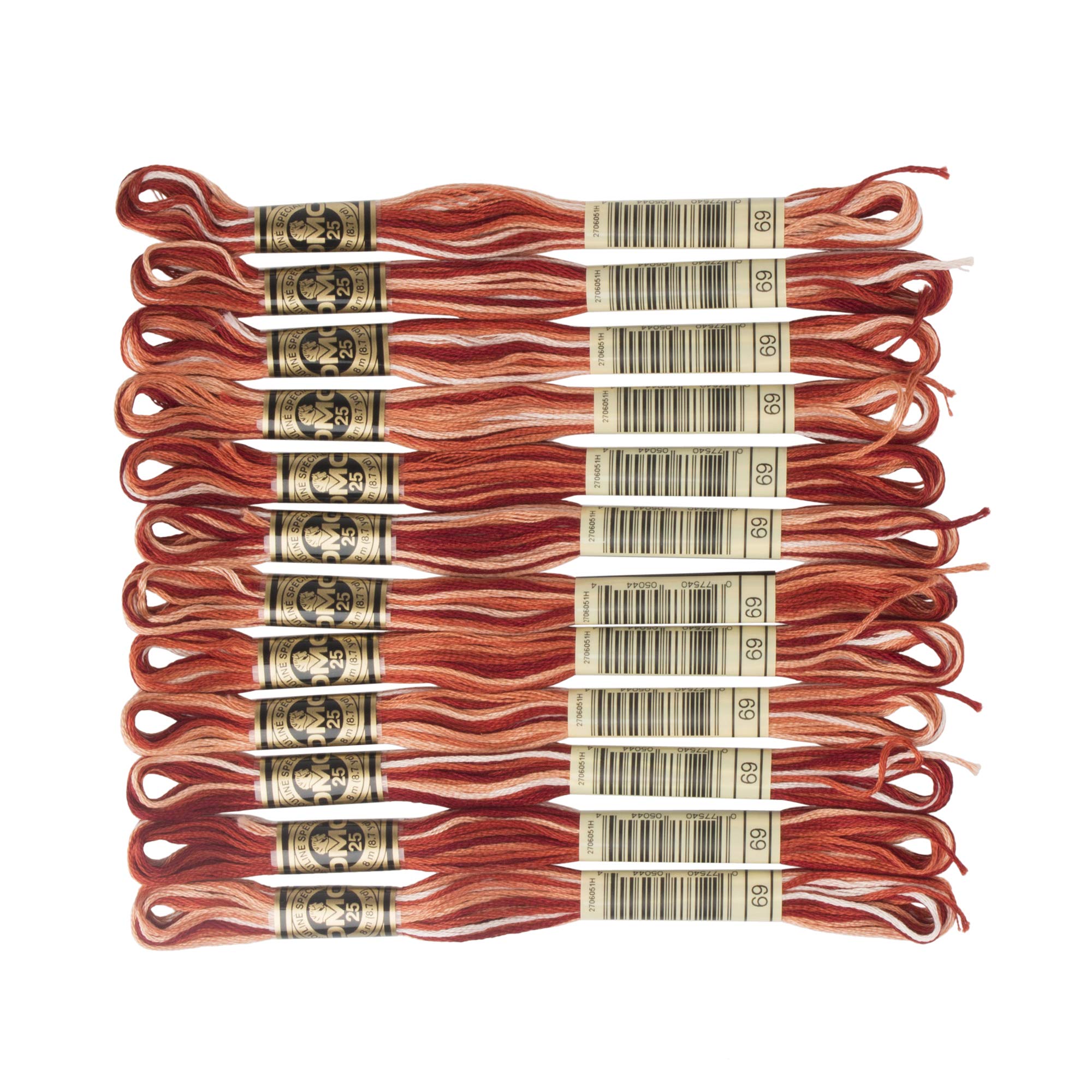DMC 6-Strand Embroidery Cotton Floss, Variegated Terra Cotta