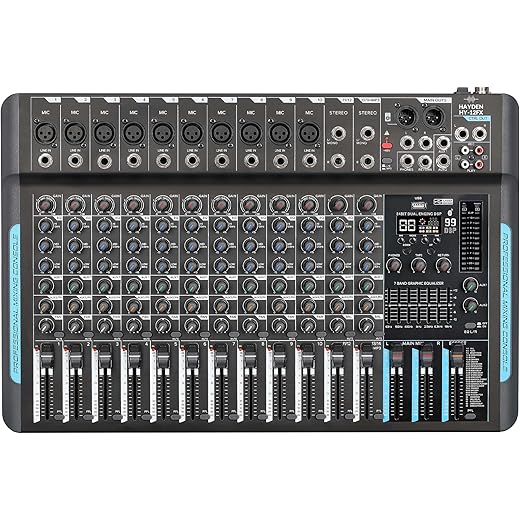HAYDEN 12-Channel Audio Mixing Console