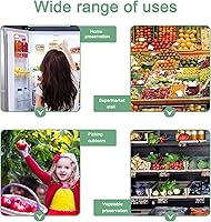 Vista 5 de Paquete de 100 Recipientes de Comida Cuadrados de Plástico Transparente con Bisagras, Recipientes de Plástico Desechables para Llevar con Tapas