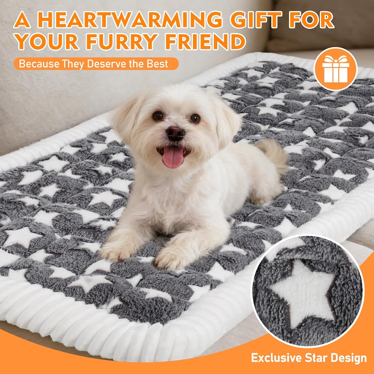 Car Back Seat Mat for Dog 53"x24" Dog Bed for Car Scratch Proof Non Slip Thick Odorless Non Fading Pet Travel Cushion Bed Overlay for Hard Bottom Extender & Cat Rabbit Pet Car Seat Cover Protector