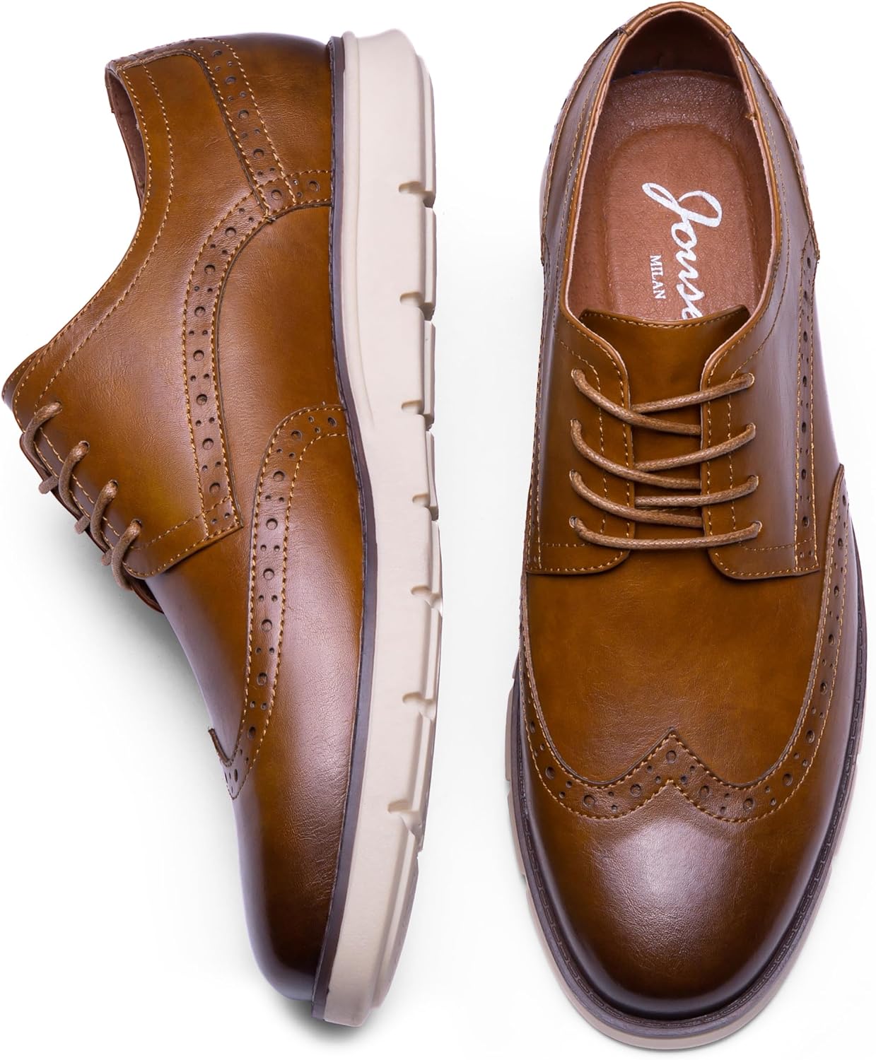 Jousen Mens Casual Shoes Simple Comfortable Casual Dress Shoes for Men - Image 6