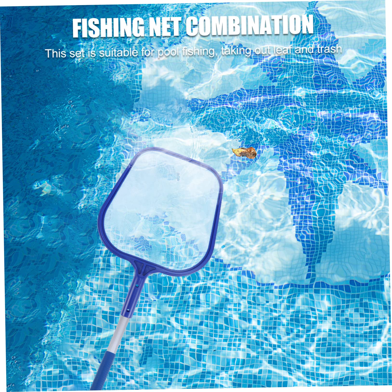 YARNOW 2 Juegos Red De Limpieza De Piscinas Rastrillos Accesorios para Redes De Limpieza De Piscinas Accesorios para Piscinas Red De Pesca De Piscina Malla Fina para Neto Aluminio