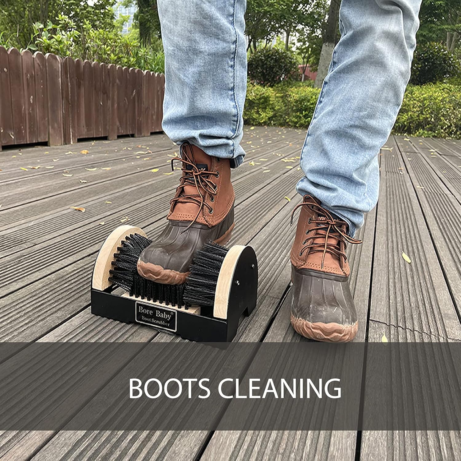 Bore Baby Boot Scrubber Brush Outdoor Heavy Duty Boot Scraper Mud Cleaner Entryway Shoe Brush for Work Boots and Sneakers : Clothing, Shoes & Jewelry