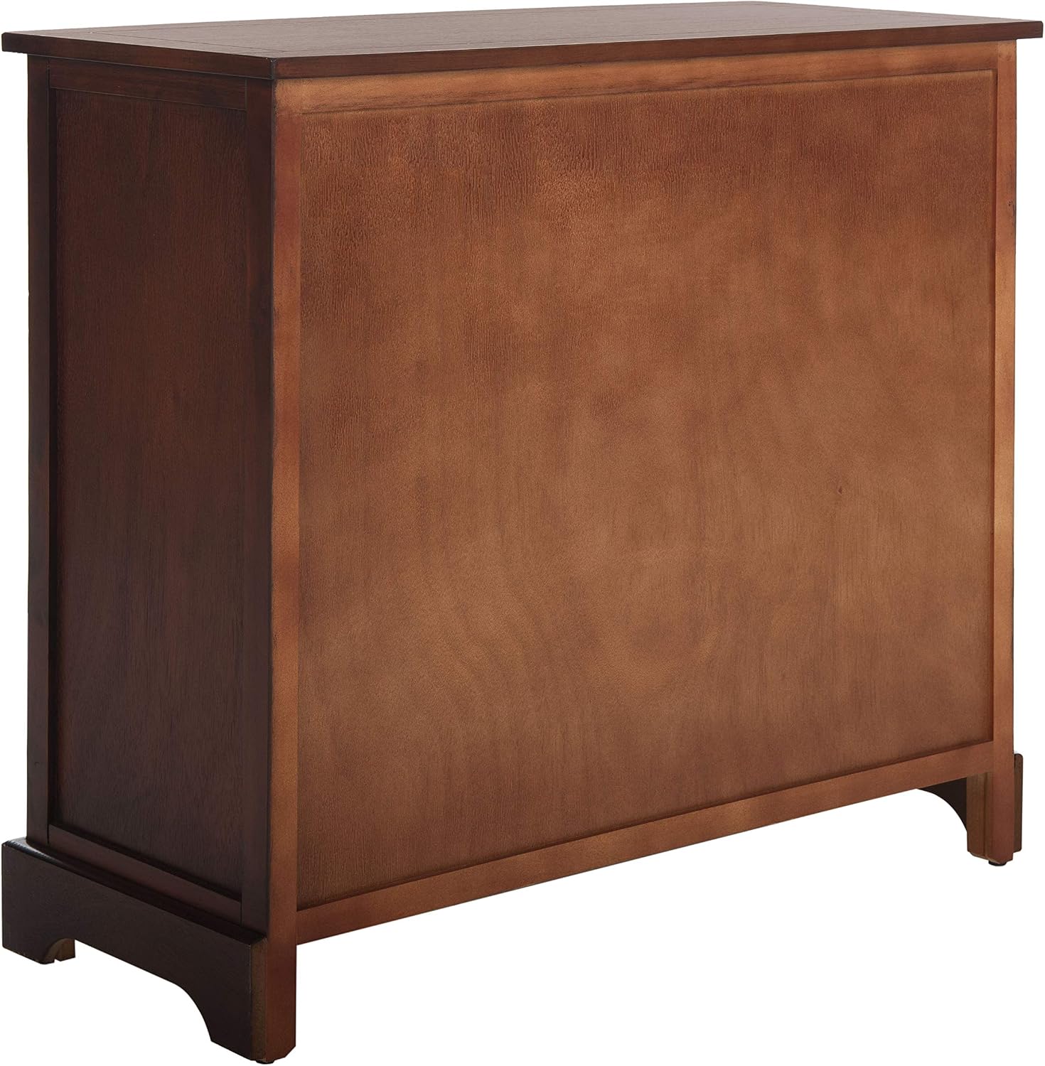 SAFAVIEH Furniture - Herman 2-Drawer Storage Unit - Dark Cherry - Solid Wood - Classic Storage Design - Ideal for Living Room, Entryway, Home Office, 29"W x 13"D x 27.5"H - Fully Assembled (AMH5702D)
