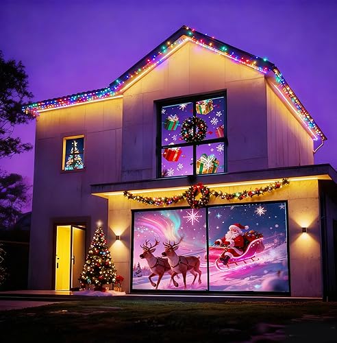 Miniatura 9 de Pantalla de proyección trasera holográfica portátil pantalla de proyector plegable antiarrugas para videos de Halloween y Navidad, noche de