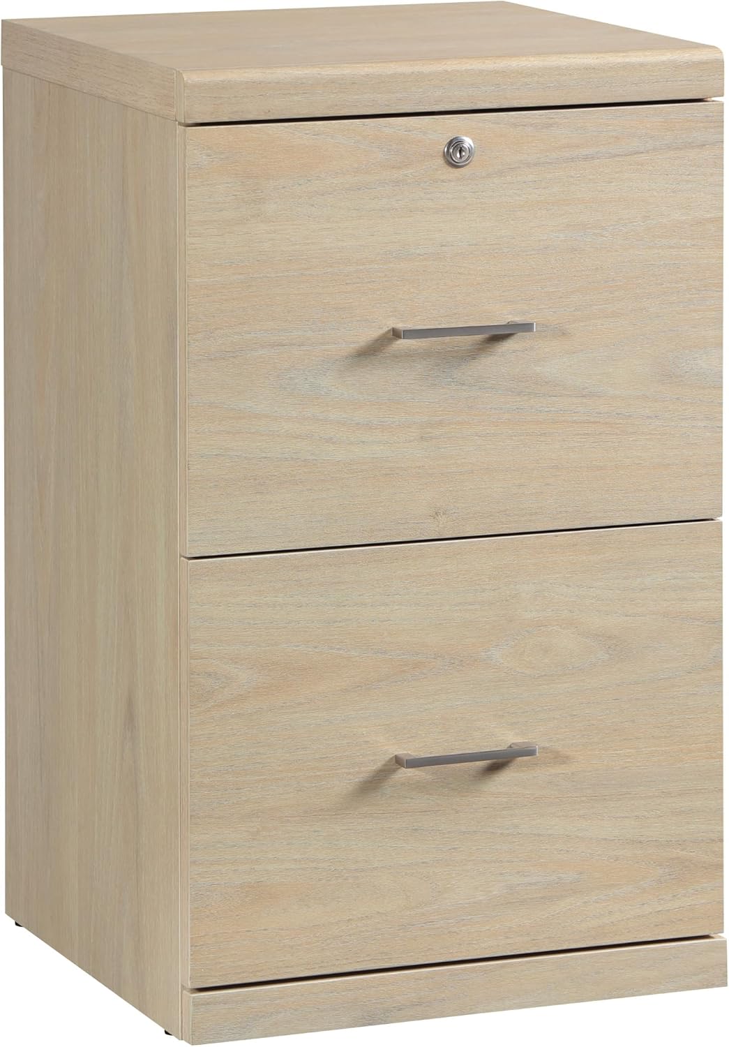 OSP Home Furnishings Alpine 2-Drawer Vertical File with Lockdowel Fastening System, 16.75 inches Wide, Norwegian Alder Finish