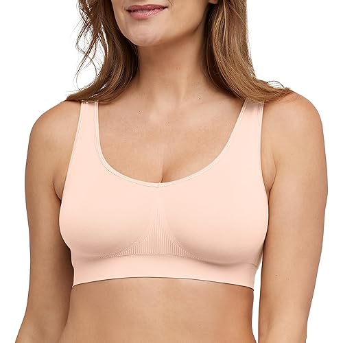 Bali Women's One Smooth U Wireless Bra, Seamless No-Bulge Bra, Pullover Bralette with No-Roll Underband and No-Dig Straps