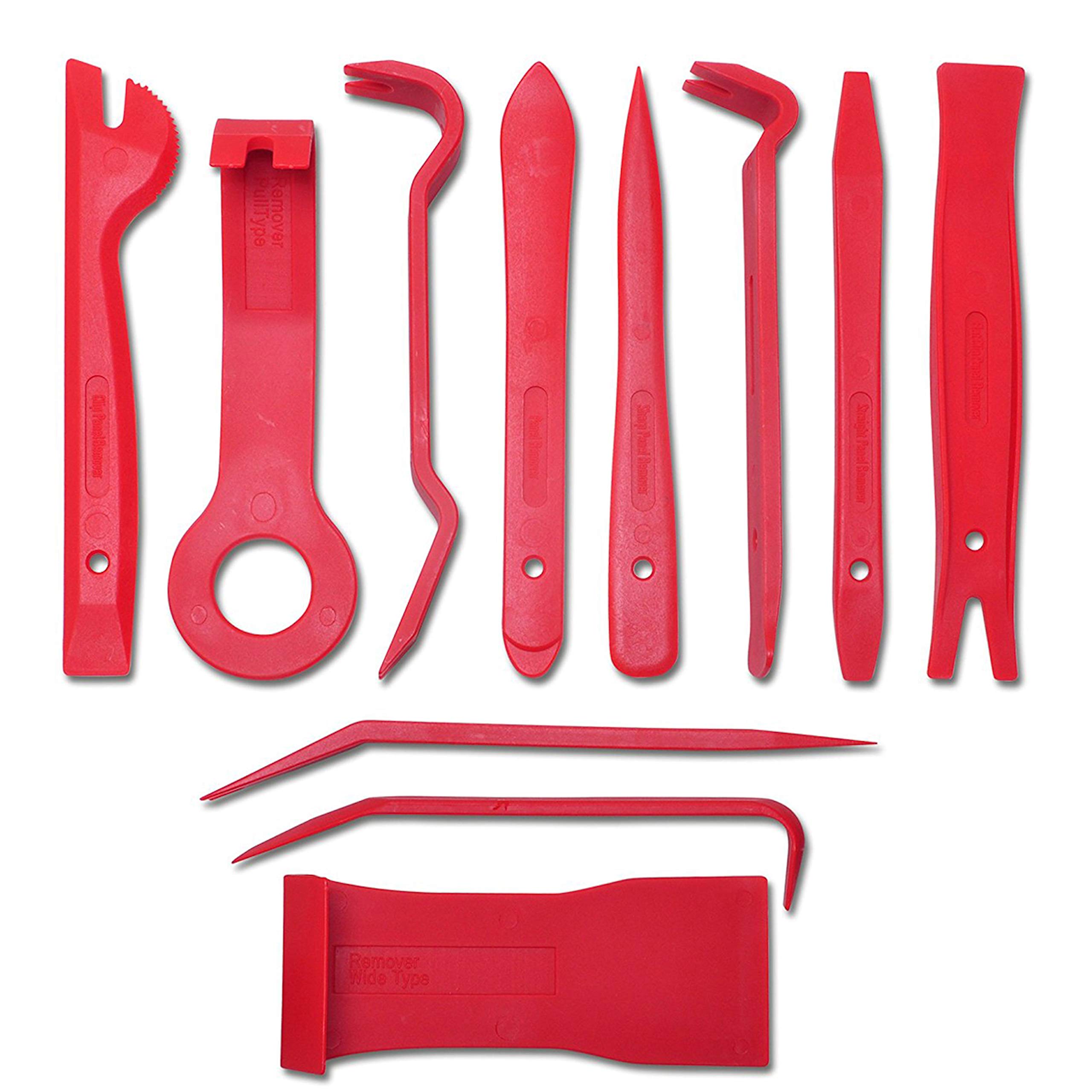 LUPO Kit Strumenti per Rimozione Finiture da Sportelli Auto – Strumenti Universali per Cruscotto Console Centrale Installazione Raadio Stereo – Confezione con 11 Strumenti Differenti