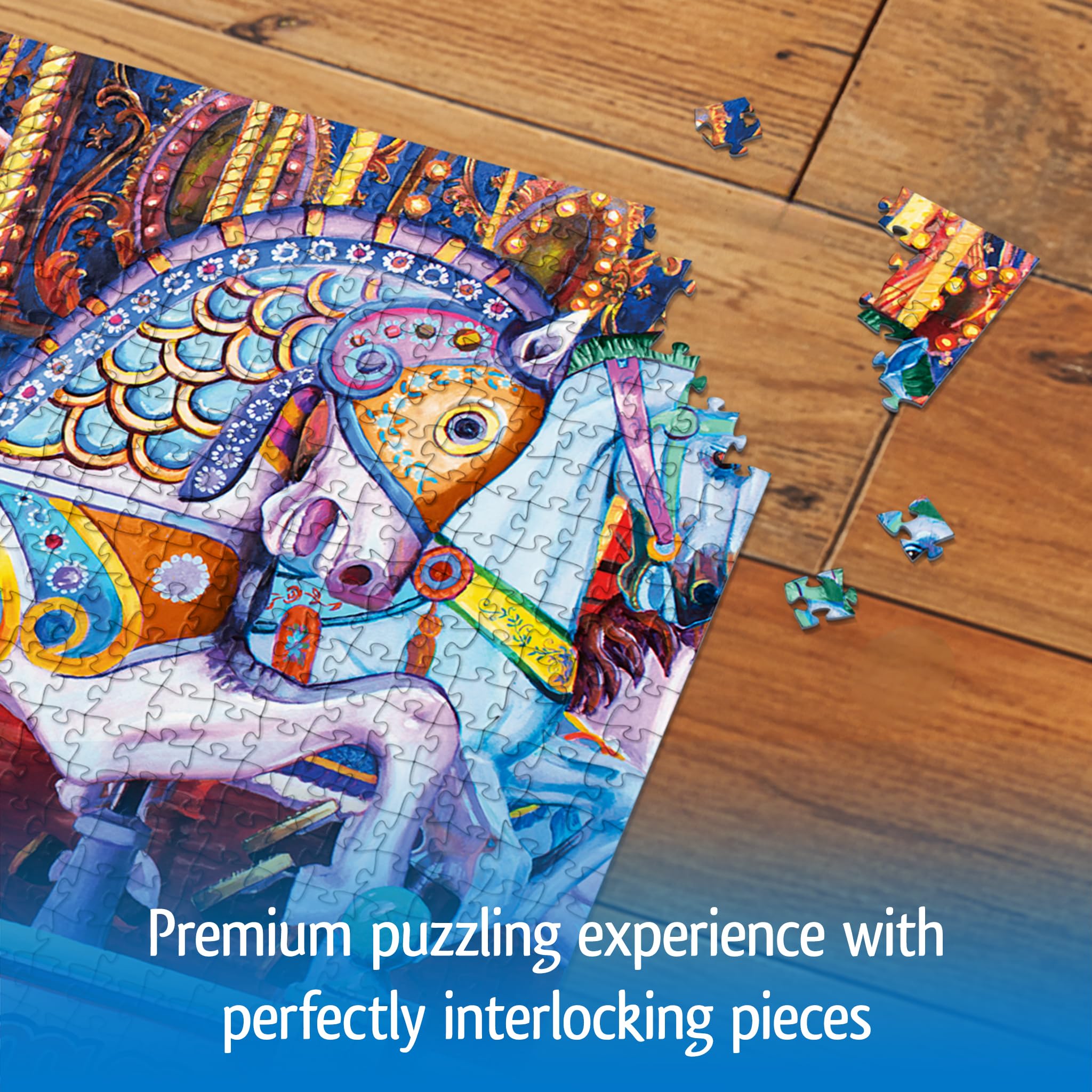 Amazon.com: Wonder Forge Cotton Candy Carousel 1000 Piece Jigsaw