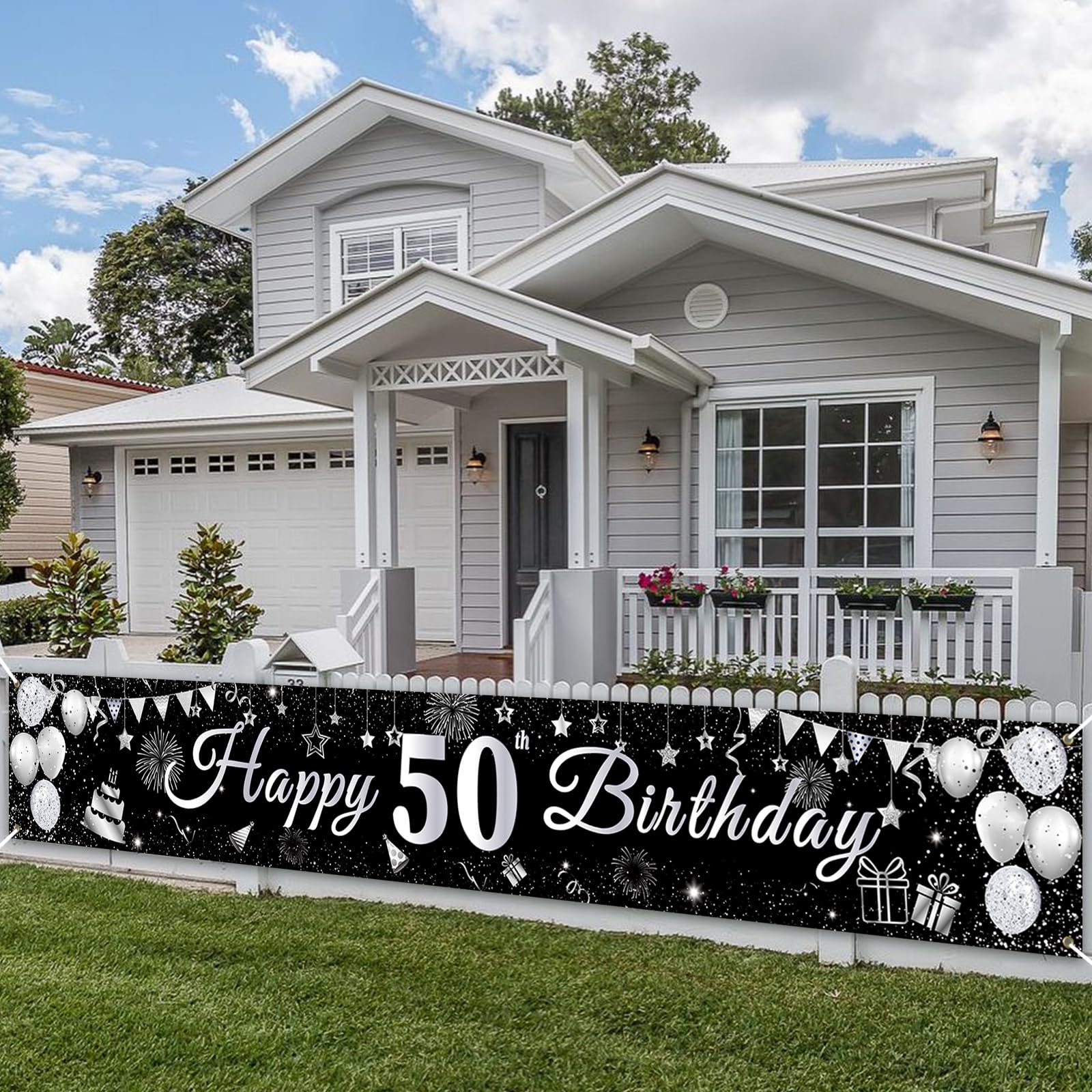 PartyYaa 70. Geburtstagsbanner Deko, 70. Geburtstag Tür Bann