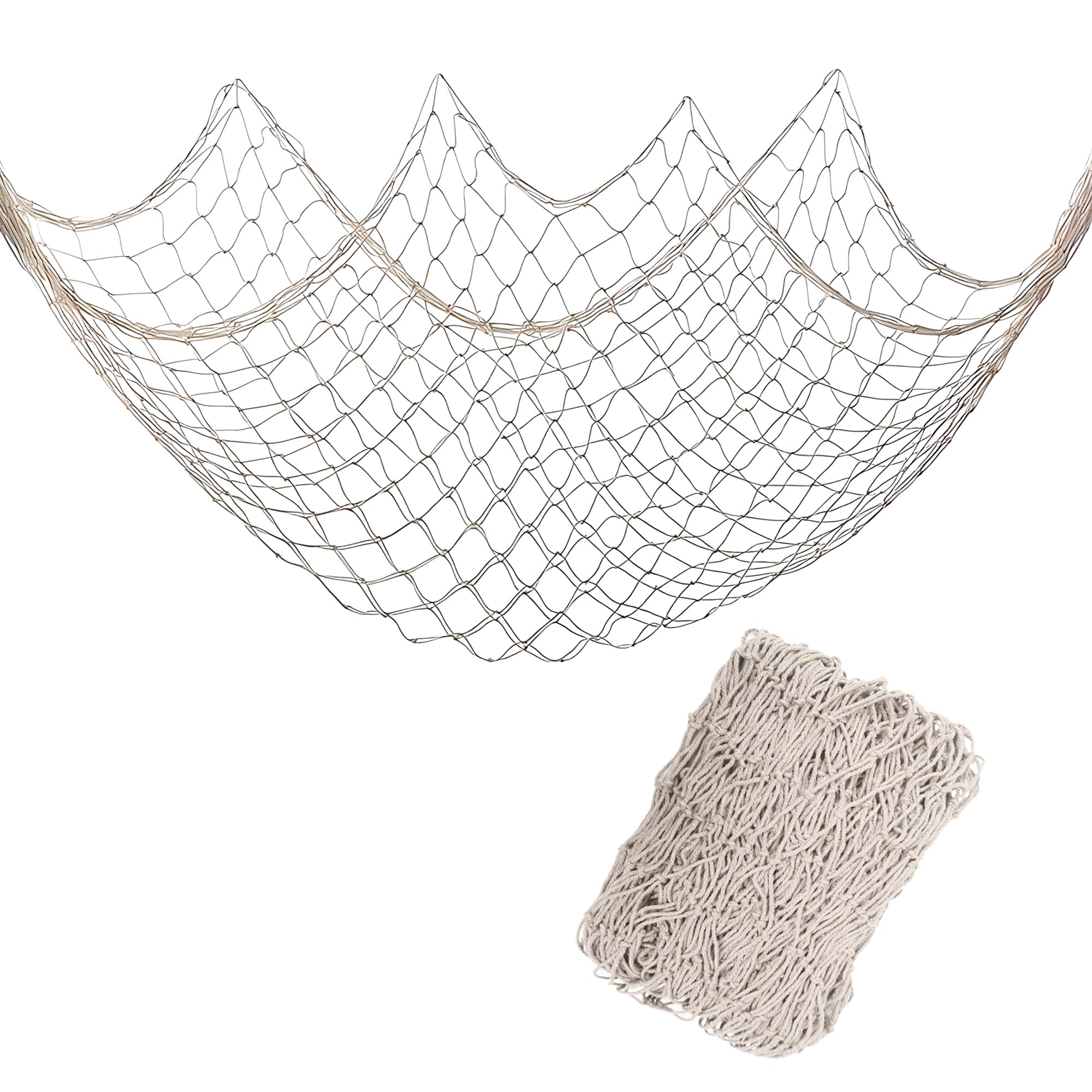 decorative fishing net white Bilipala Decor,Fishing Net, Wall Hangings Decor,Mediterranean Style Photographing Decoration, Creamy : Home & Kitchen slight variations in size and appearance may occur Easy DIY Beach Decor Craft