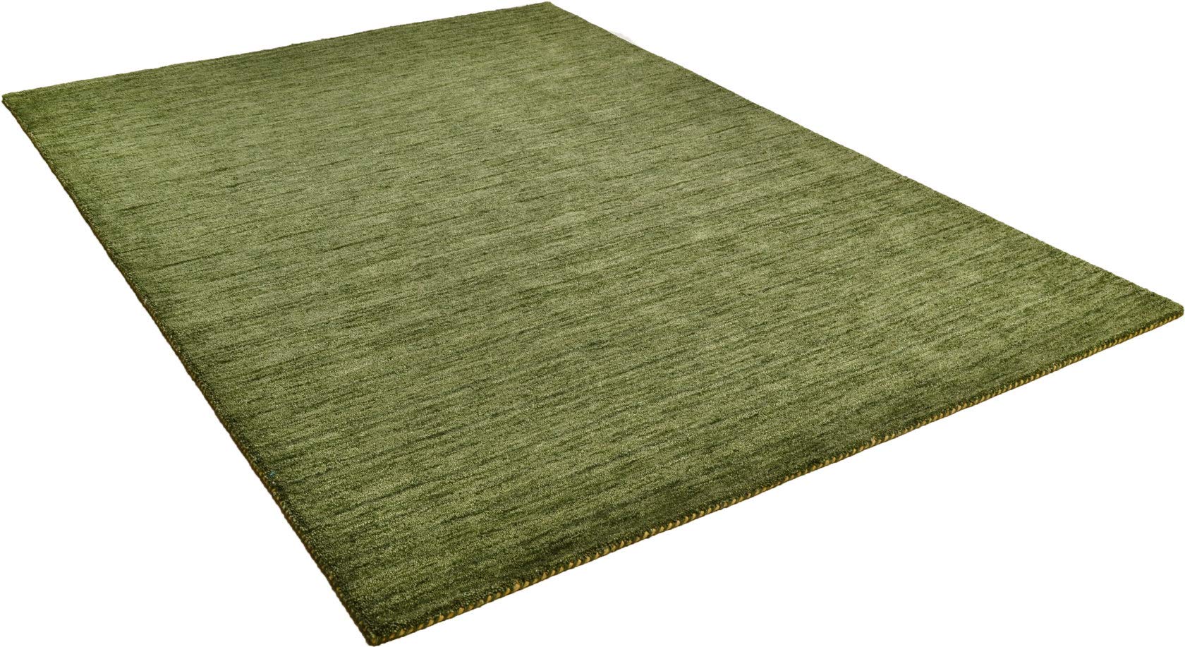 THEKO Handgetufteter Wollteppich | Farbe Rost/Creme | 90 X 160 Cm | 100% Schurwolle | Hochwertige Wohnraumdekoration