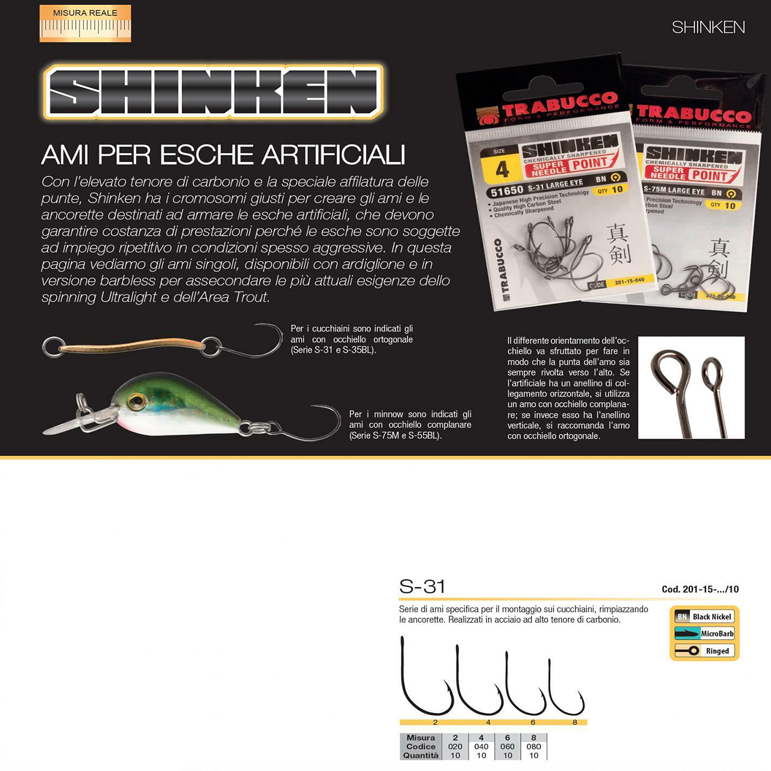 Ami Per Spoon Da Spinning – Sostituto Per Cucchiai Artificiali – Trota Lago – Misure 4-6-8