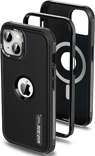 WINTONG Funda magnĂ©tica para iPhone 1413 con protector de vidrio, protecciĂłn contra caĂdas de grado militar, a prueba de golpes, resistente, 6.1 WINTONG Funda magnĂ©tica para iPhone 1413 con protector de vidrio, protecciĂłn contra caĂdas de grado militar, a prueba de golpes, resistente, 6.1