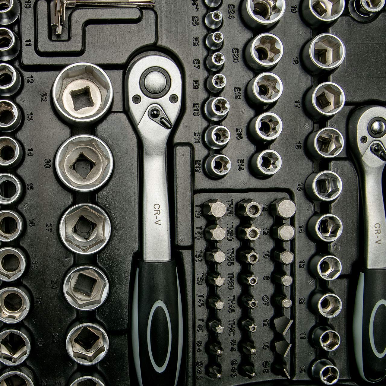 1/4 + 3/8 + 1/2" Steckschlüssel-Garnitur - 5