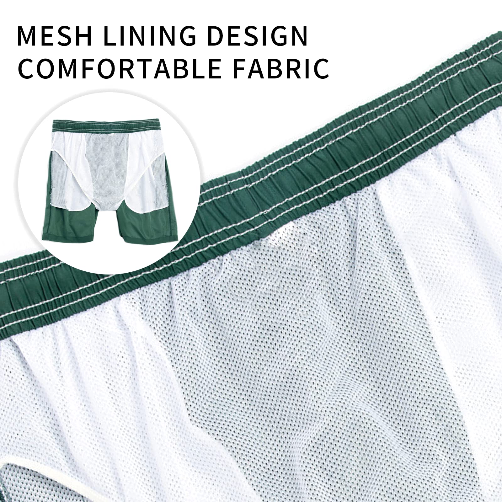 EDOTON Costumi da Bagno Uomo, Leggeri ad Asciugatura Rapida Costume Piscina Uomo Lungo Impermeabili Costume Uomo Mare con Cintura Regolabile e Tasche/Nuoto/Surf/Casual