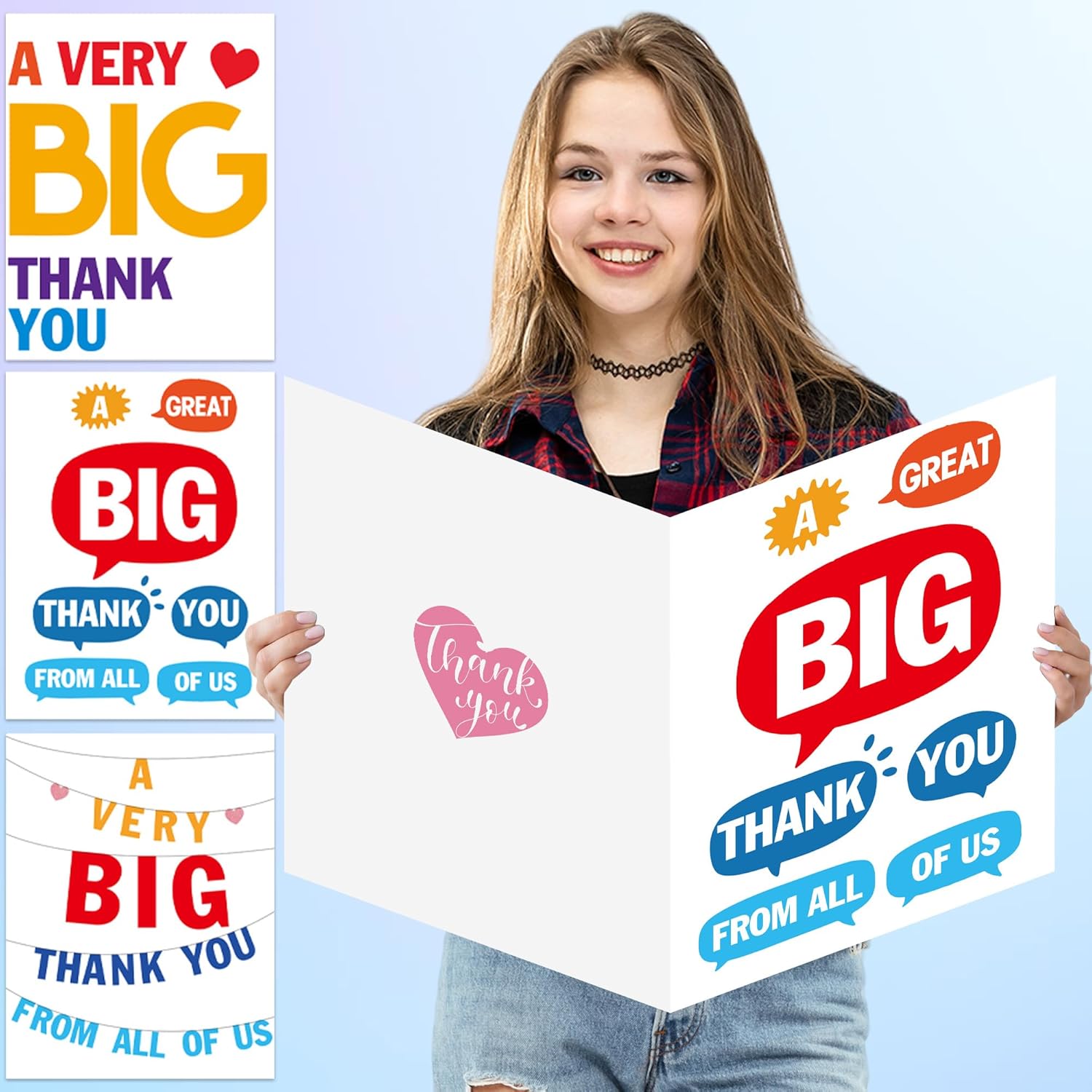Large Thank You Cards Funny Jumbo Size Cards 22.05 X Iceland - View #7