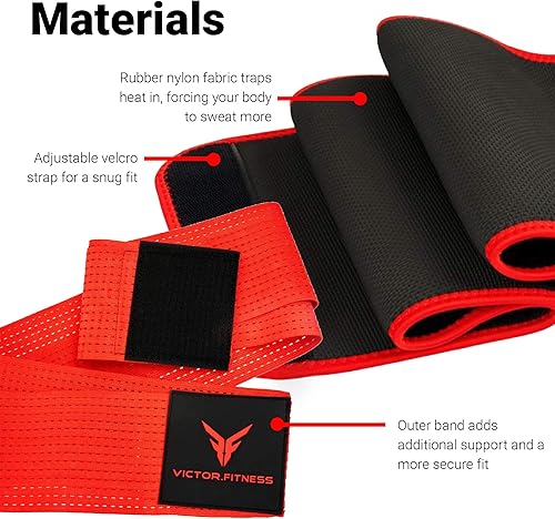 Miniatura 2 de Faja reductora de cintura con correa de velcro ajustable, entrenador de abdominales, envoltura de sudor para hombres y mujeres