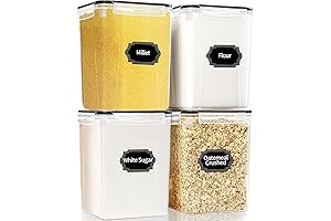 Space-Saving Bakers Storage Container Set for Optimal Kitchen Organization