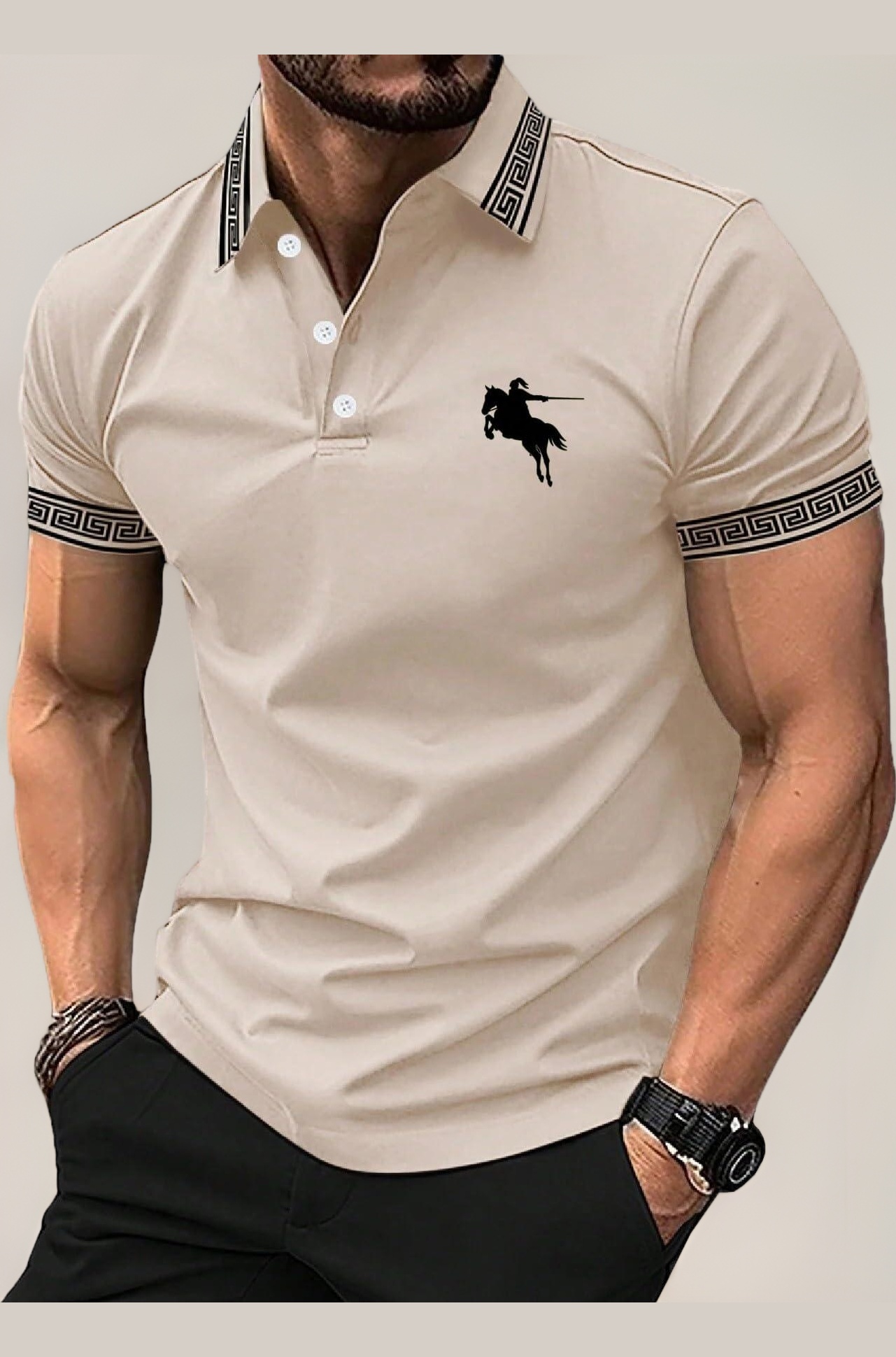 Lymio Polo T Shirt for Men || T Shirt for Man || Collar T Shirt Style Men (Packs Also Available) (Polo-34-37)