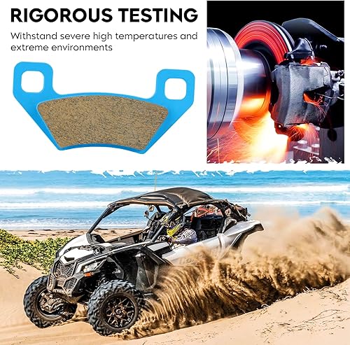 Miniatura 4 de Kit de pastillas de freno de cerámica delanteras y traseras compatibles con Arctic Cat 1000 XT, Prowler 700 HDX Trail 2014-2017, Super Duty 700