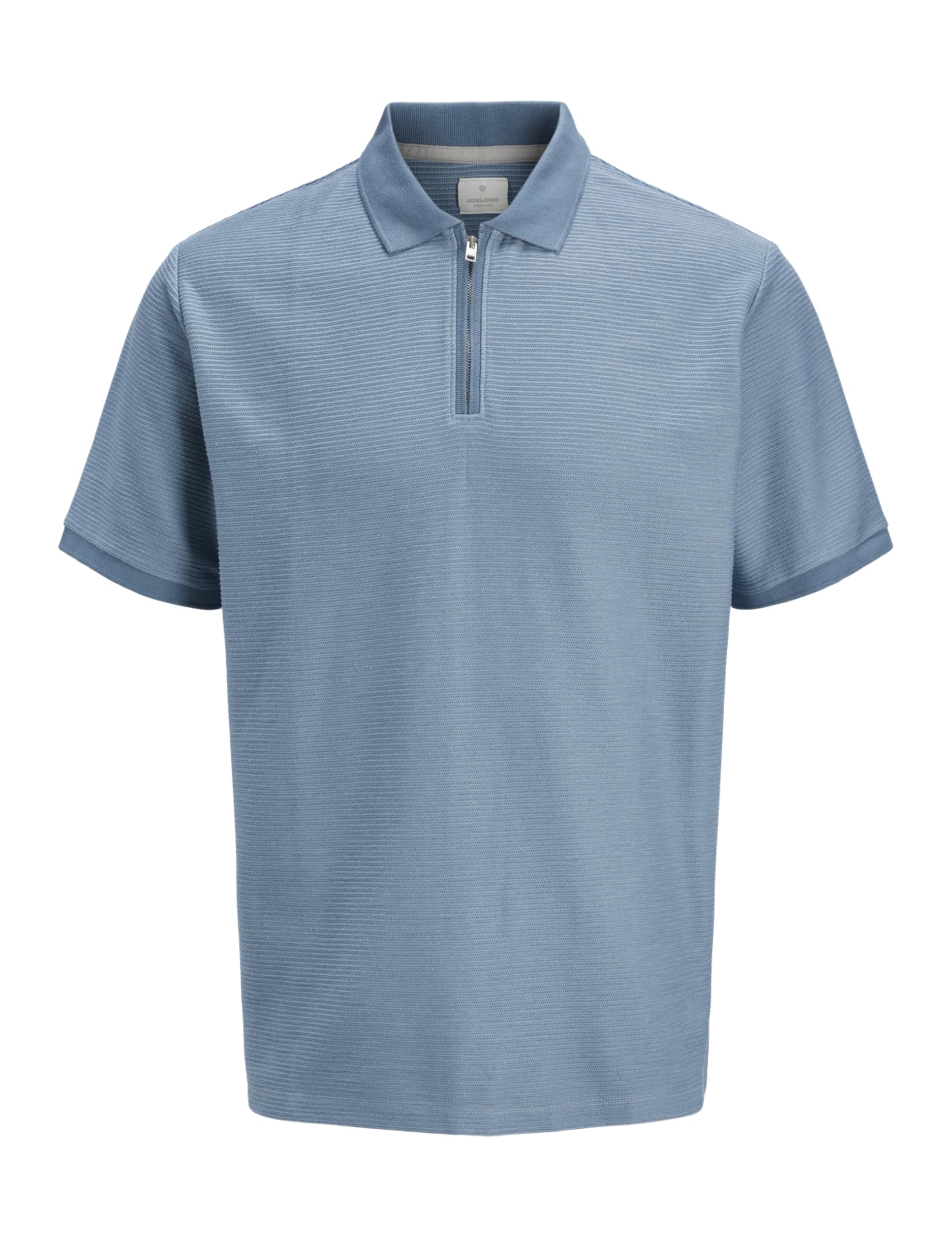JACK & JONES Jprccronnie SS Zip Polo Noos, Ashley Blue, S