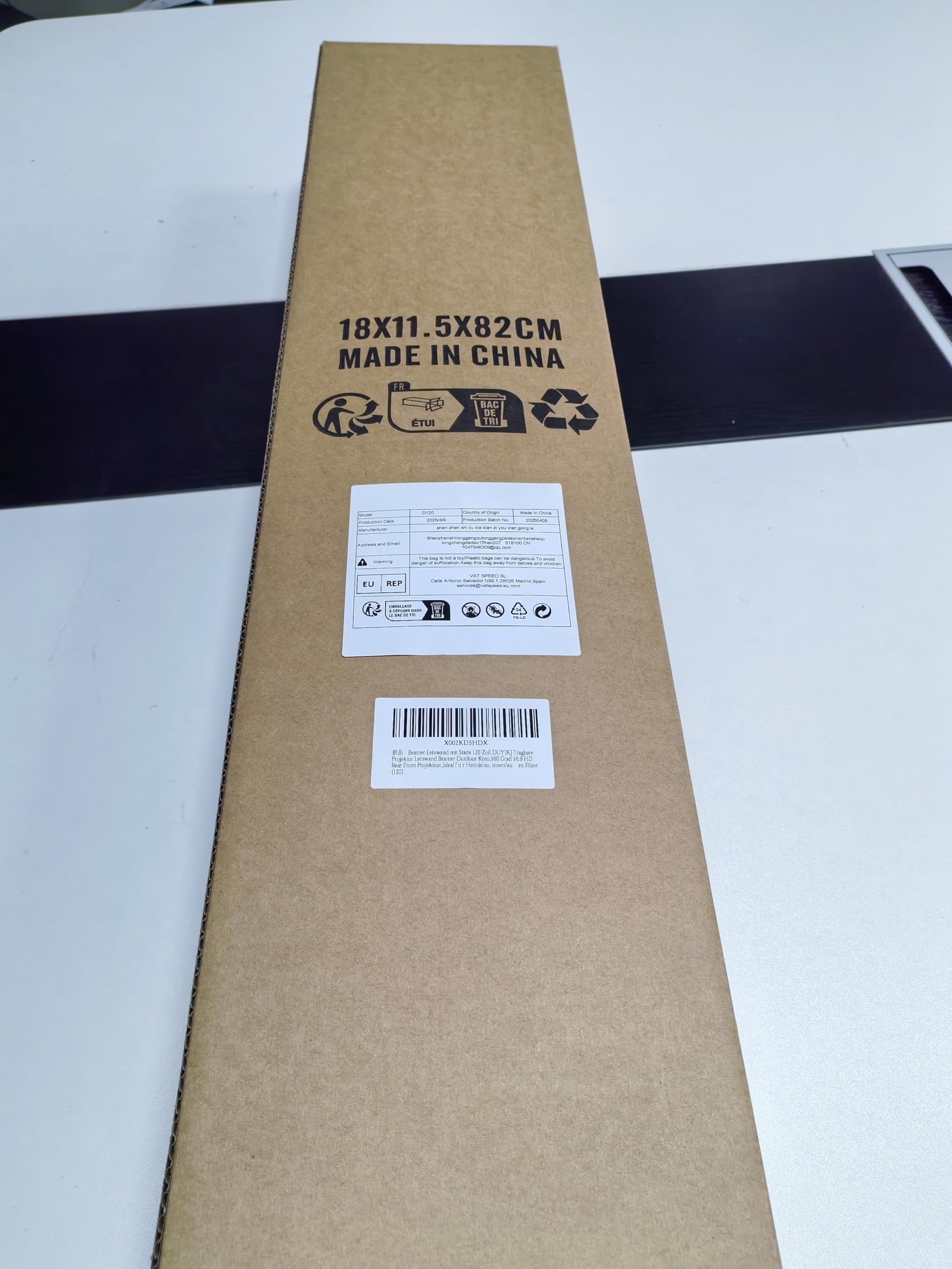 Beamer Leinwand mit Stativ 120 Zoll,DUYIKJ Tragbare Projektor Leinwand Beamer Outdoor Kino,160 Grad 16:9 HD Rear Front Projektion,Ideal für Heimkino, innen/außen Filme (120)