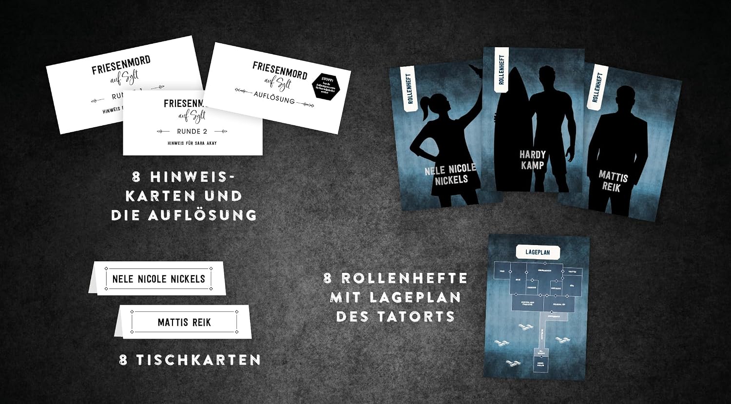Edition Michael Fischer Crime & Dine - The Crime Dinner Set - Friesian Murder on Sylt