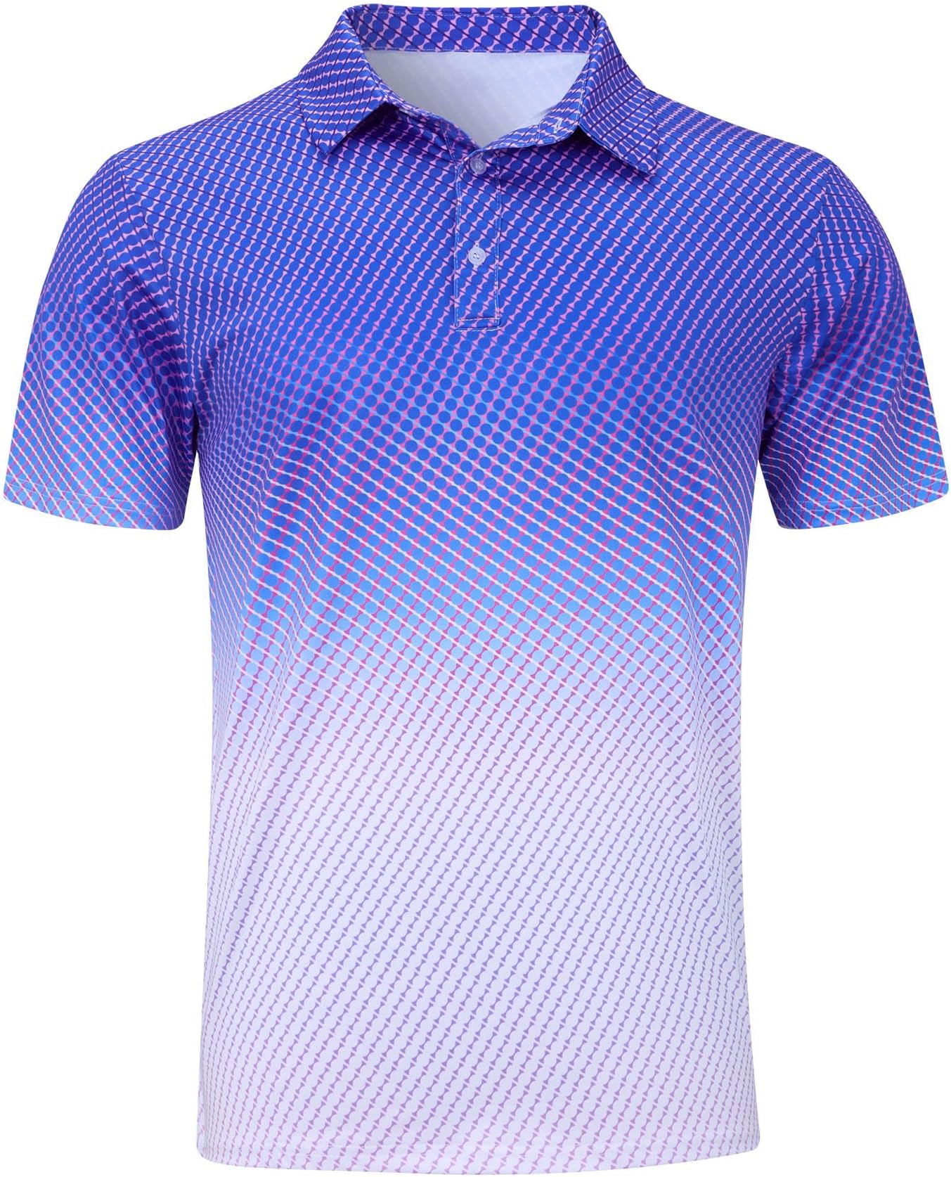 adidas golf gradient block polo shirt