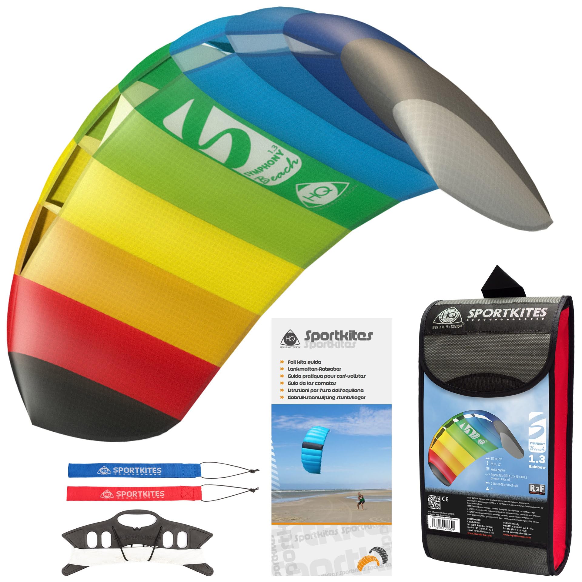 HQ Lenkdrachen Symphony Beach III 1.3 Rainbow