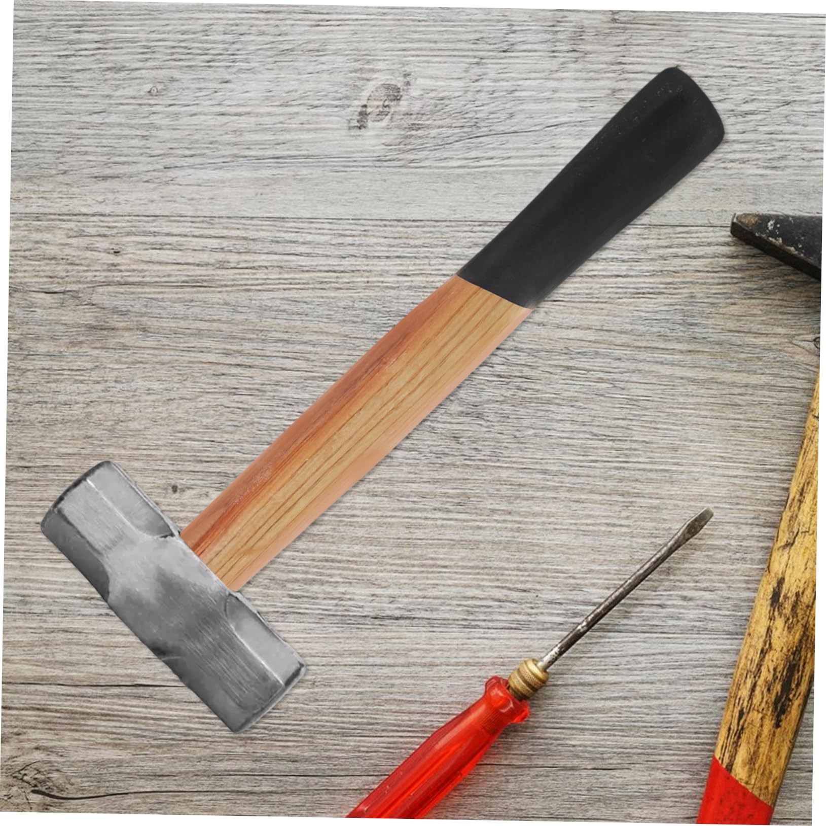 GARVALON Hammer Wooden Handle Nail Claw Hammer Handle Woodworking Hatchet Handle Curved Axes Handle Replacement Axes Repair Tools Axes Replacement Handle Ball Peen Hammer Handles Axes Parts