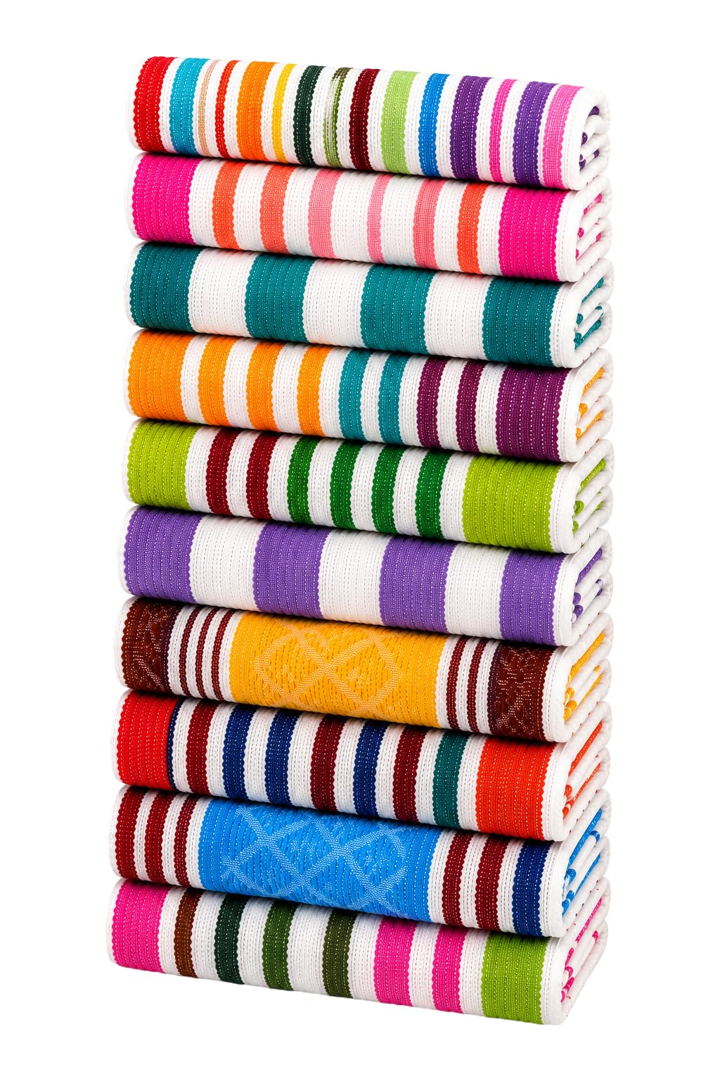 100% Cotton Kitchen and Daily Use Napkins, Pack of 10, Multicolour NAPKIN-590-image-32