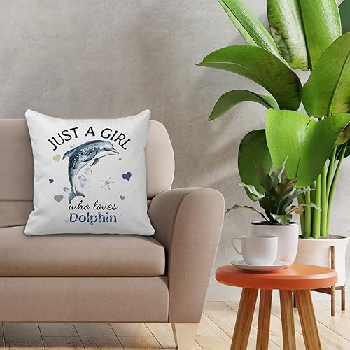 Miniatura 2 de Regalos de delfines decoración y fundas de almohada (18x18), suministros de oficina