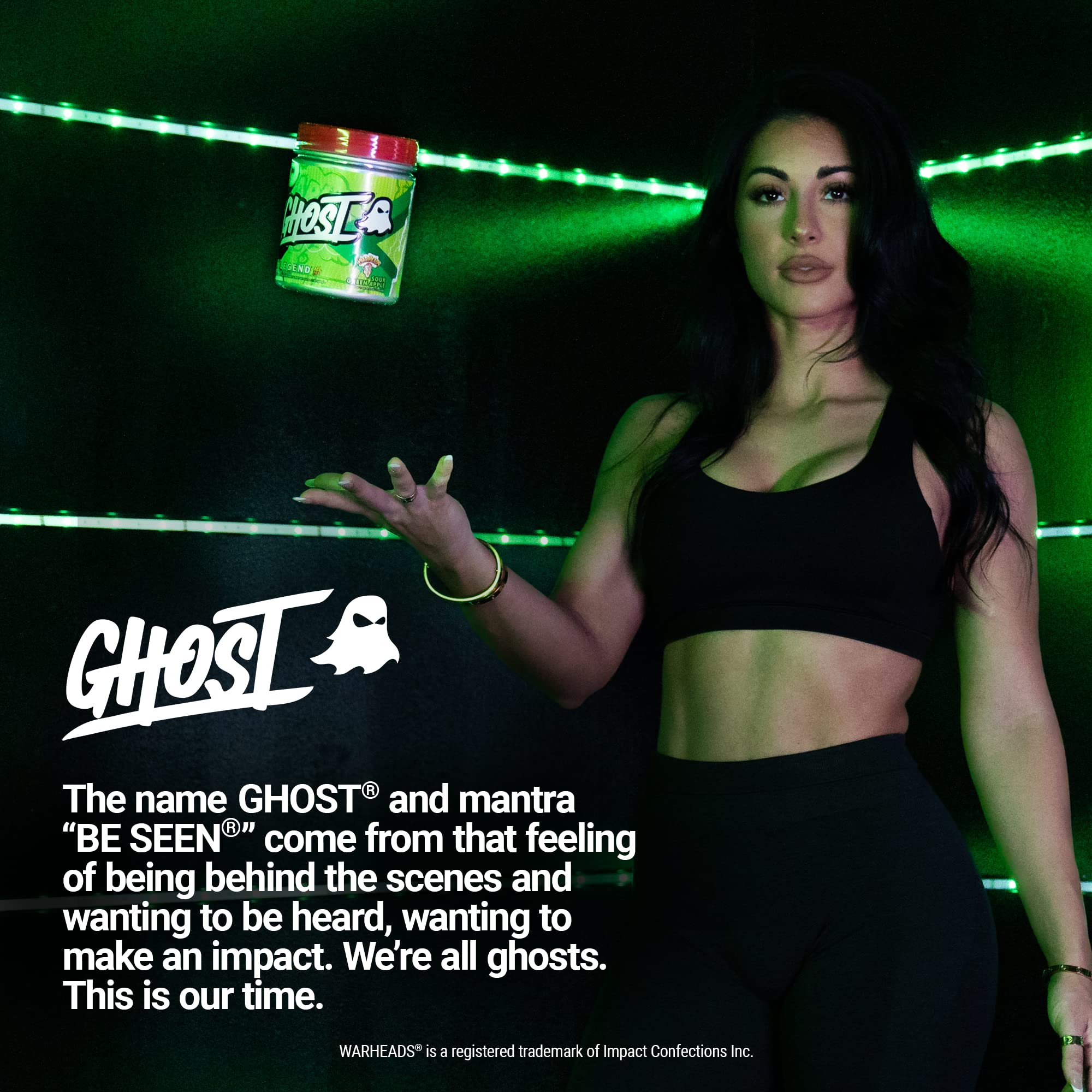 Amazon.com: GHOST Legend All Out Pre-Workout Powder, Warheads Sour