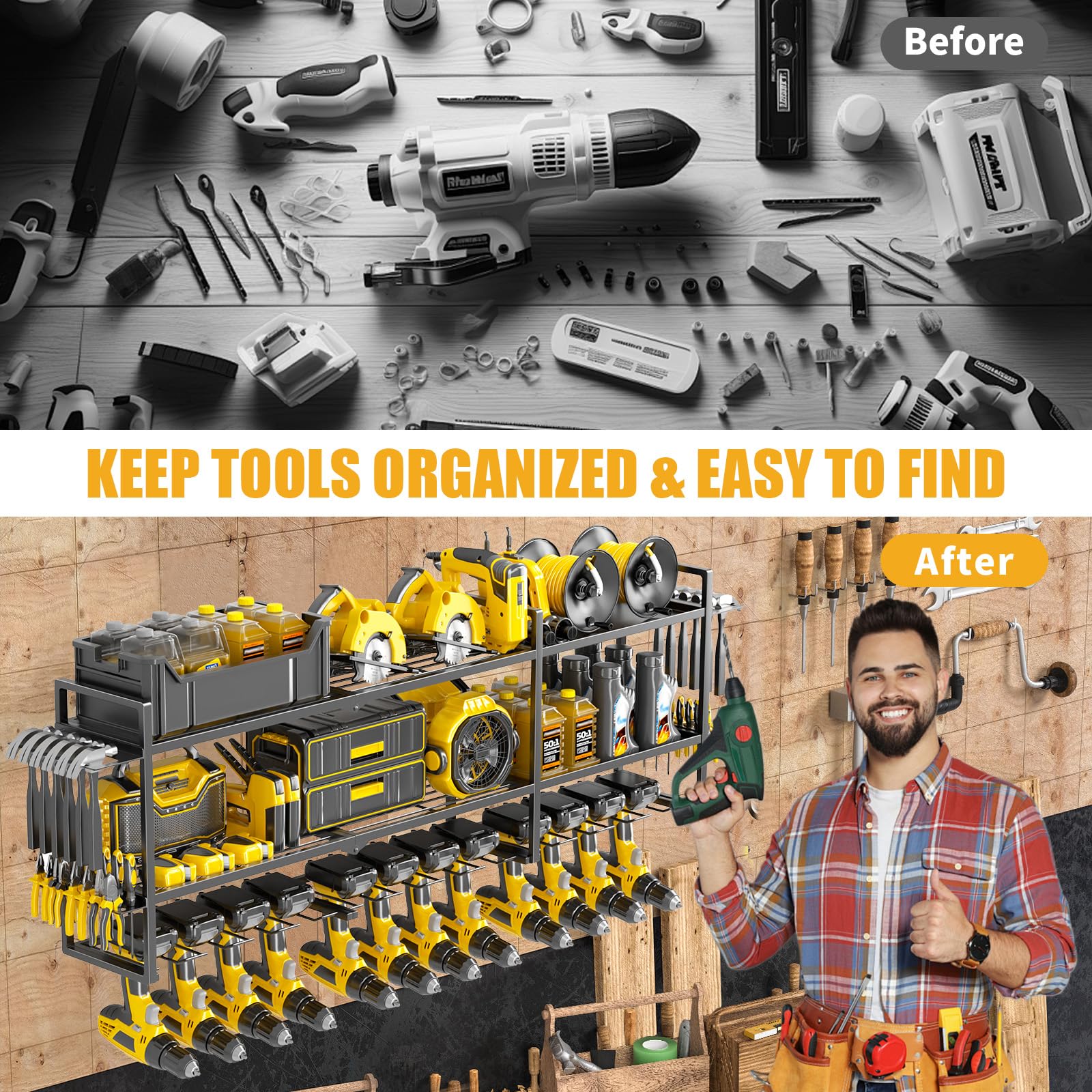 DOYOUNG Small Tool Bags For Men Heavy Duty Tool Organisers Small Zip