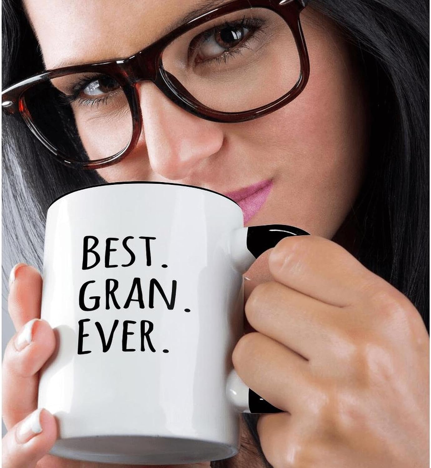 3dRose Best Gran Ever Mug, 1 Count (Pack of 1), Black