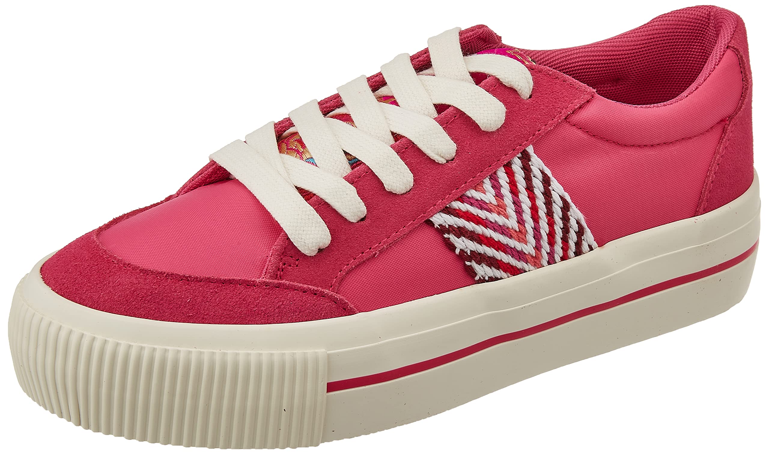 Desigual Women's Shoes_Street_Exotic Sneaker, Red, 2 UK