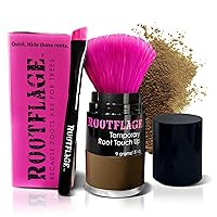 Vista 12 de Rootflage Polvo de retoque de raíz, polvo básico para el cabello castaño, polvo de retoque de raíz temporal instantáneo, polvo de raíz, polvo