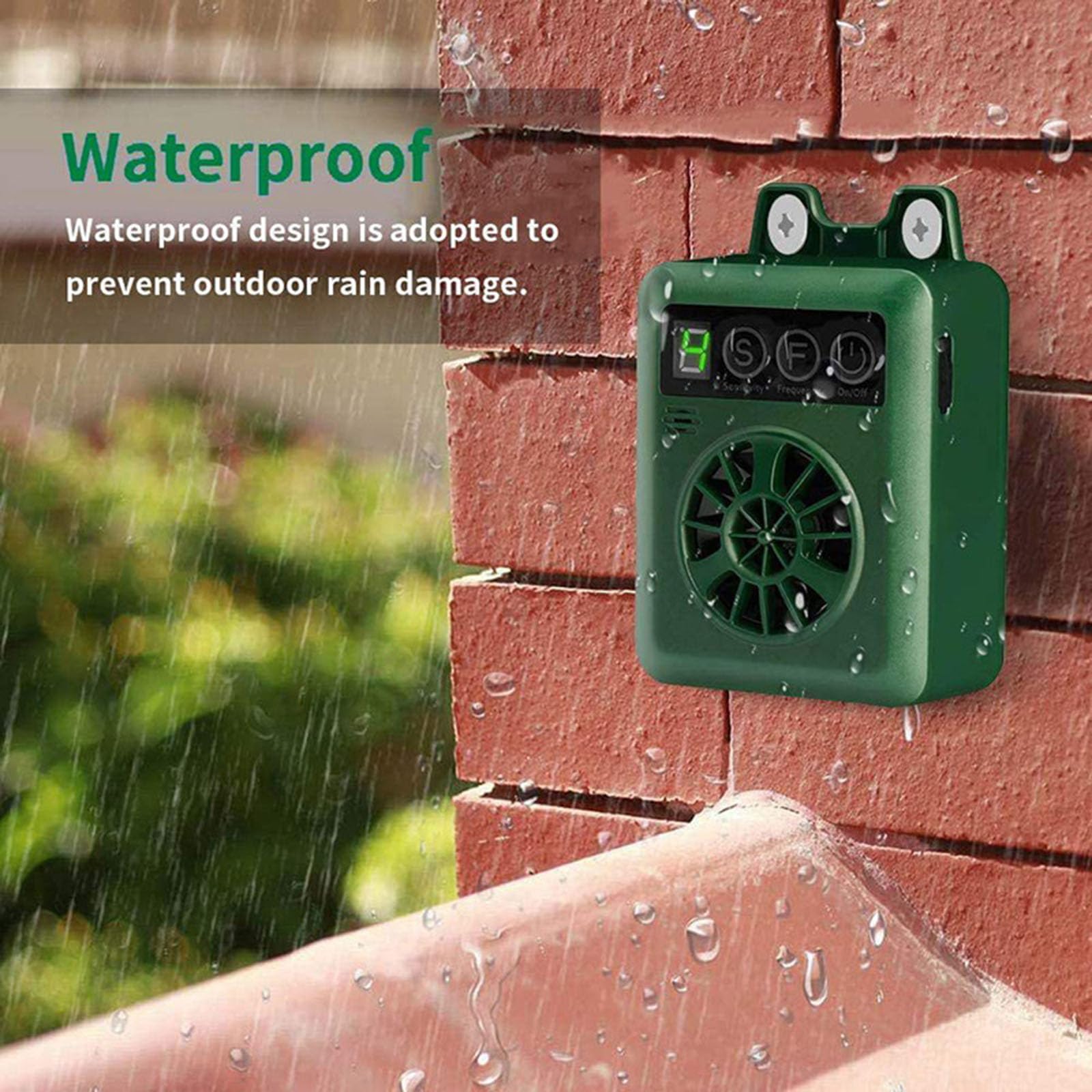 Genérico Supresor De Ladridos Ultrasónico, Resistente Al Agua, Recargable por USB, Cuatro Modos Ajustables, Apto para Colgar En Interiores Y Exteriores, Entrenamiento Silencioso (Black)