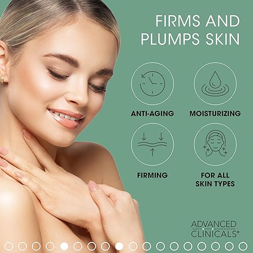 Miniatura 2 de Advanced Clinicals Loción corporal de colágeno  suero facial hidratante para el cuidado de la piel loción corporal de colágeno y suero facial