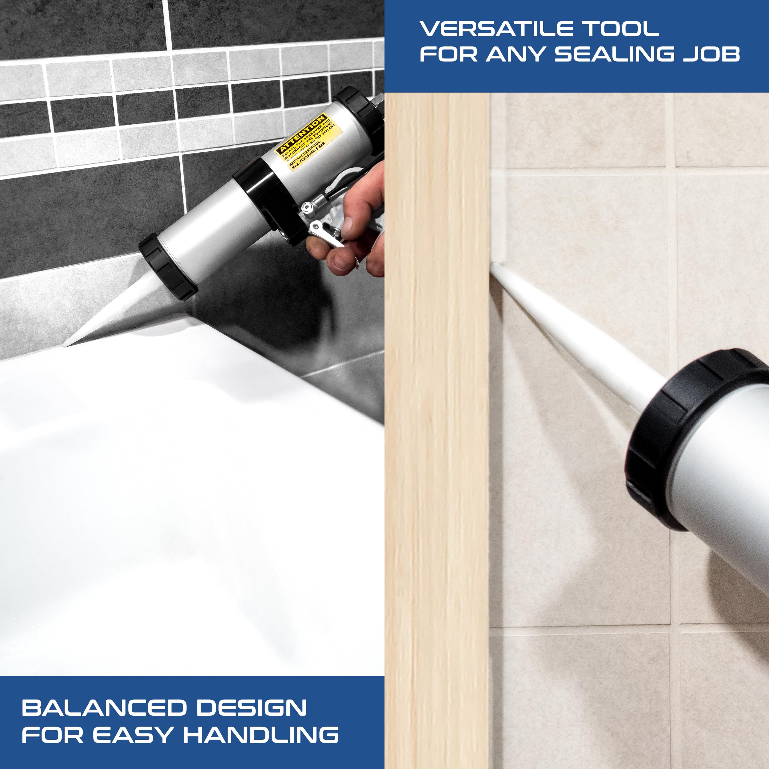 Pistola Silicone Bilanciata Aria Compressa