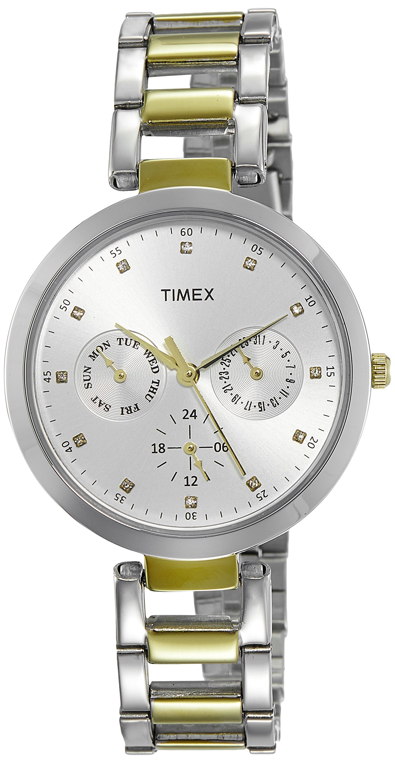 Timex Women Stainless Steel E-Class Analog Silver Dial Watch-Tw000X207, Band Color-Multicolor (B00WWS9ETQ) Amazon Price History, Amazon Price Tracker