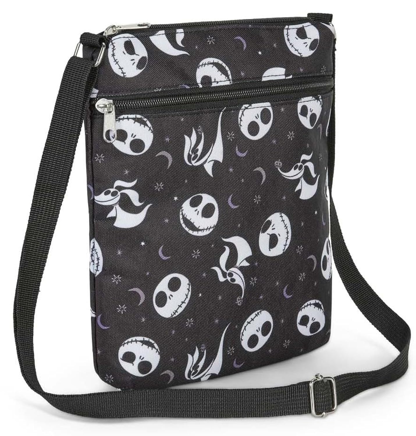 Crossbody Bag Jack Skellington and Zero All Over Print Passport Travel