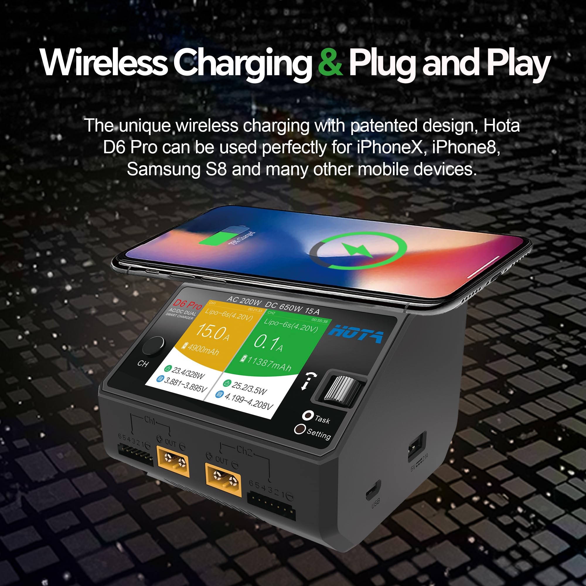 Amazon.com: HOTA D6 Pro Lipo Battery Charger Smart Charger Dual