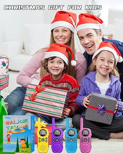 Miniatura 6 de Walkie Talkies para adultos de largo alcance  NXGKET Paquete de 4 walkie talkies recargables de 2 vías de radio 22 canales FRS con linterna VOX