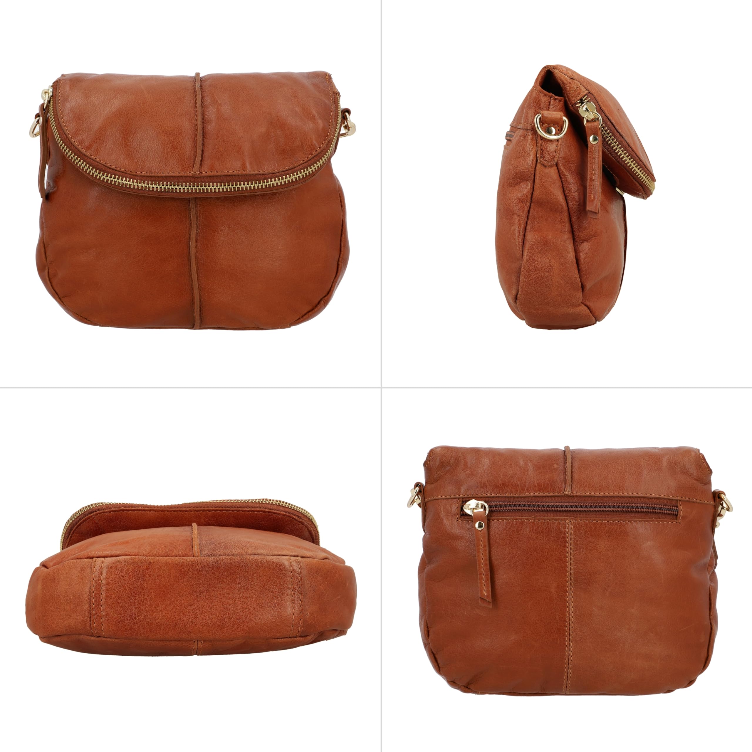 Gusti Iselin - Borsa a tracolla da donna in pelle, borsa a tracolla per feste, festival