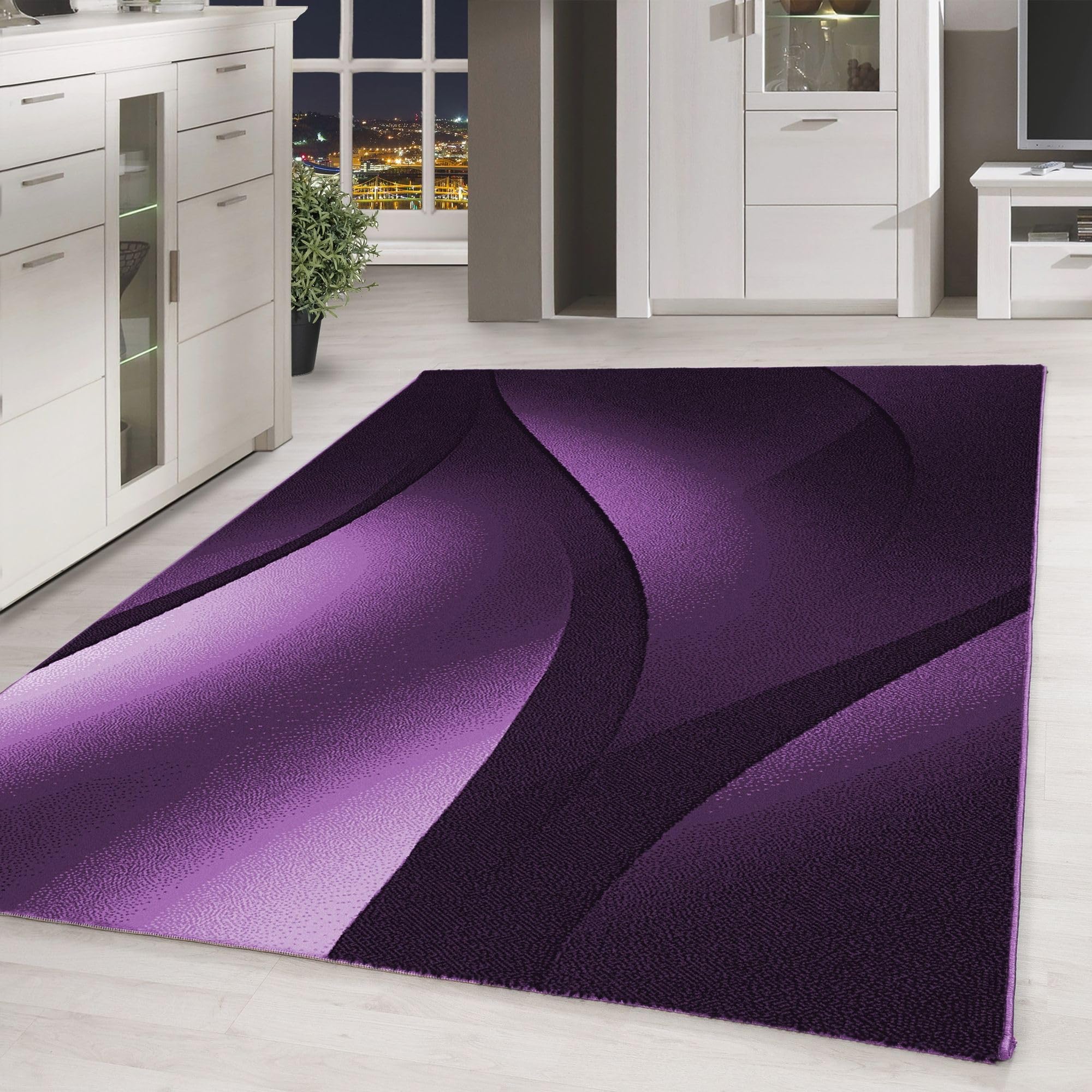 Carpetsale24 Teppich Kurzflor Einfarbig in vielen Größen Moderner Teppich für Wohnzimmer Schlafzimmer Flur Küche Esszimmer Kinderzimmer Pflegeleicht Weich