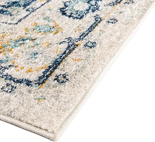 Miniatura 4 de Rugs.com Madeline Vintage Collection Alfombra  9 x 12 pies, alfombra de pelo medio marfil perfecta para salas de estar, grandes comedores, planos